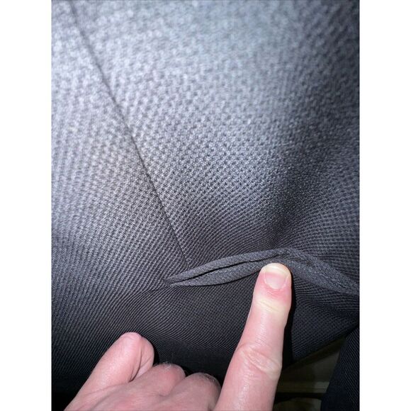 Armani Collezioni Current Solid Black Woven 2-Btn Wool Blazer Jacket 42R - Picture 4 of 8